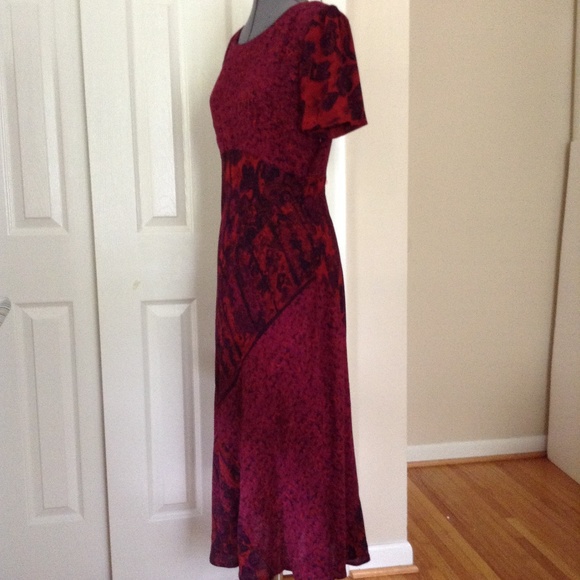 Vintage Carole Little Pieced Pattern Maxi Dress - Picture 3 of 8
